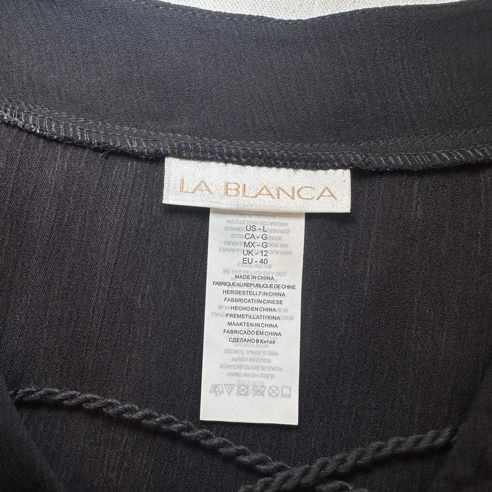 La Blanca NWT Capri Lace Front Coverup Caftan - Picture 7 of 10